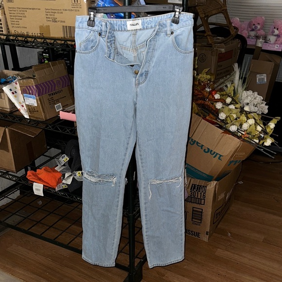 ROLLA'S Light Blue Straight Leg Women's Jeans - Picture 1 of 3